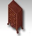 Chest of Drawers - Red